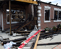 Anderson Engineering Investigators are specially trained to investigate large structure fires. A large structure fire investigated by Anderson Engineering and Investigations.