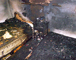 Structural Fire Structural fire in a home investigated by forensic fire investigators with Anderson Engineering.